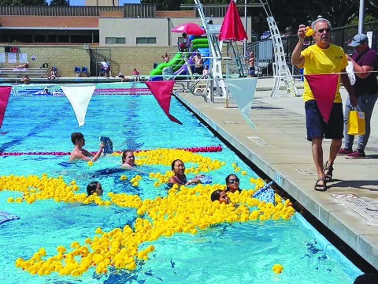 Lucky Ducky Swim Taking Fiesta Plunge