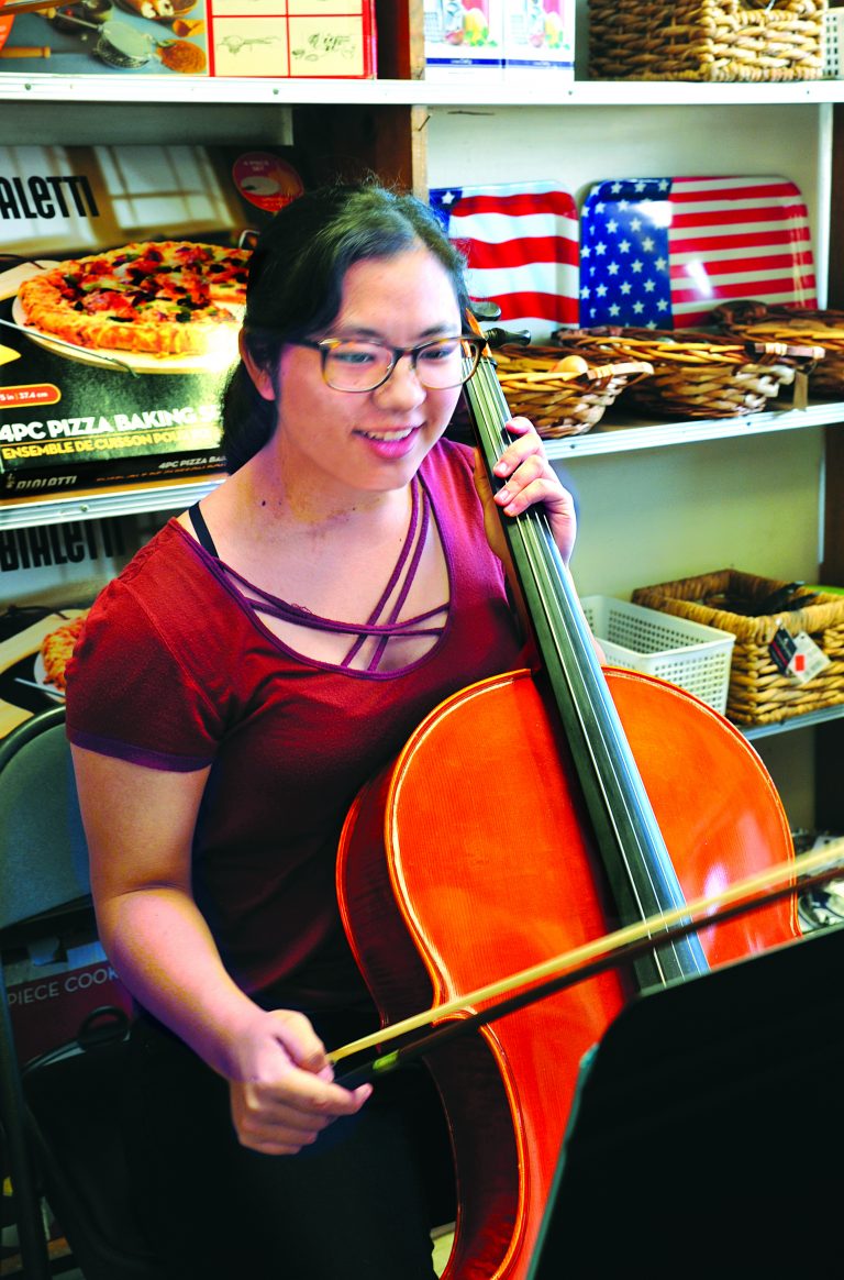 CELLO OR NOT TO CELLO    CCHS student Erin Akamine finds her  musical experience to be in fine tune