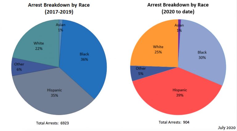 Culver City Police Department monthly reports add racial distributions of incidents