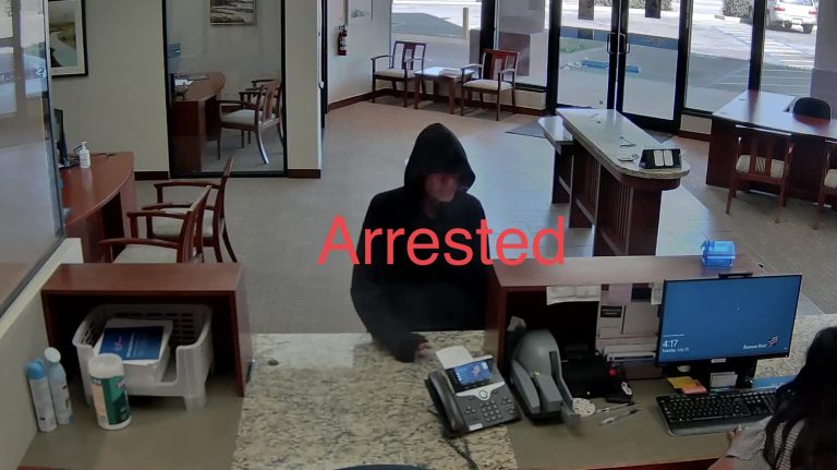 CCPD arrest bank robbery suspect